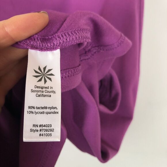 Athleta Purple Fold Over Stretch Tactel Pencil Skirt Women's Size XS Tactel - Picture 5 of 5